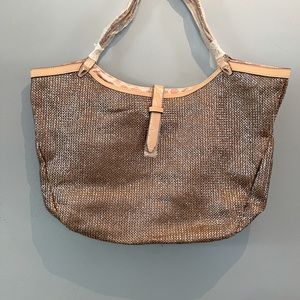 Stella and Dot Raffia Riviera Tote
